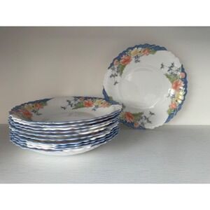 Arcopal Florine Salad Plates Lot of 11 France 7.5"